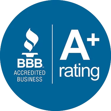 BBB Accredited Business badge with an A+ rating